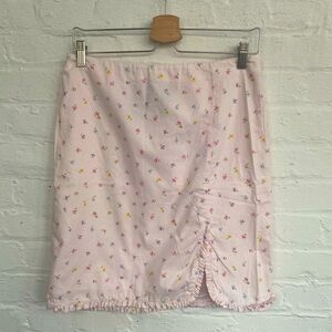 Ralph Lauren High Rise Light Pink Floral Skirt - Size 8
